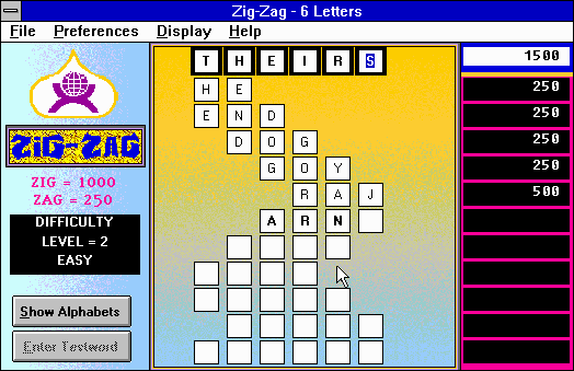 Zig-Zag — ss (WOR)