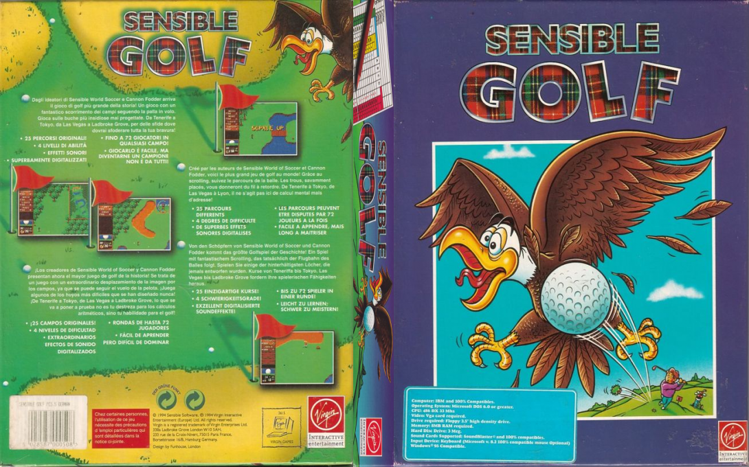 Sensible Golf — box-texture (EU)