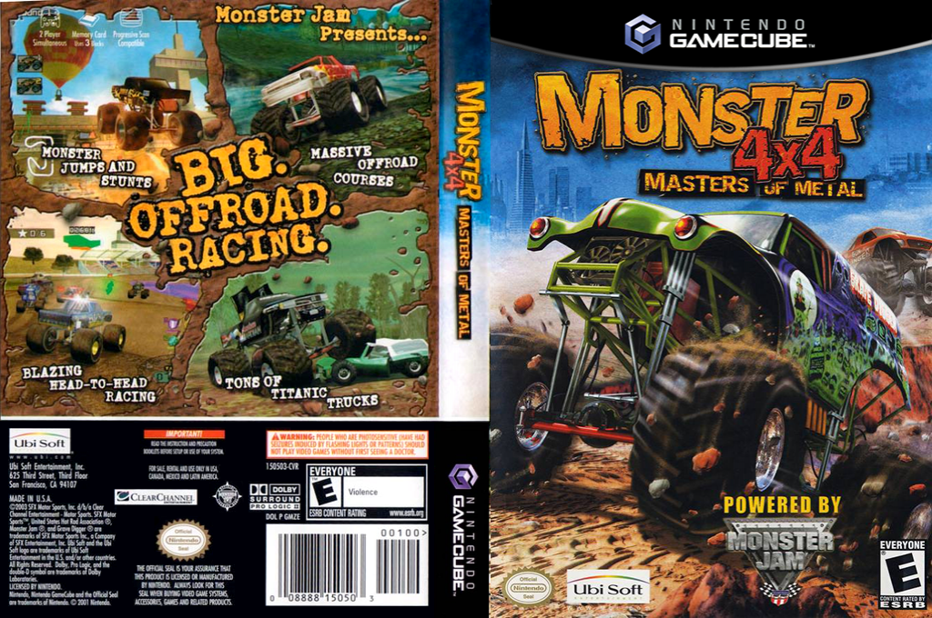 Monster 4x4 - Masters of Metal — box-texture (US)