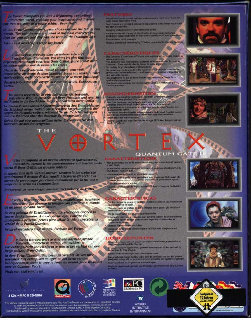 The Vortex: Quantum Gate II — box-2D-back (DE)