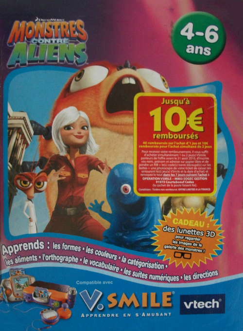 Monsters VS Aliens box art