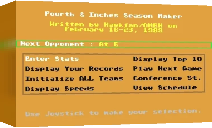 4th & Inches Season Maker — box-3D (WOR)