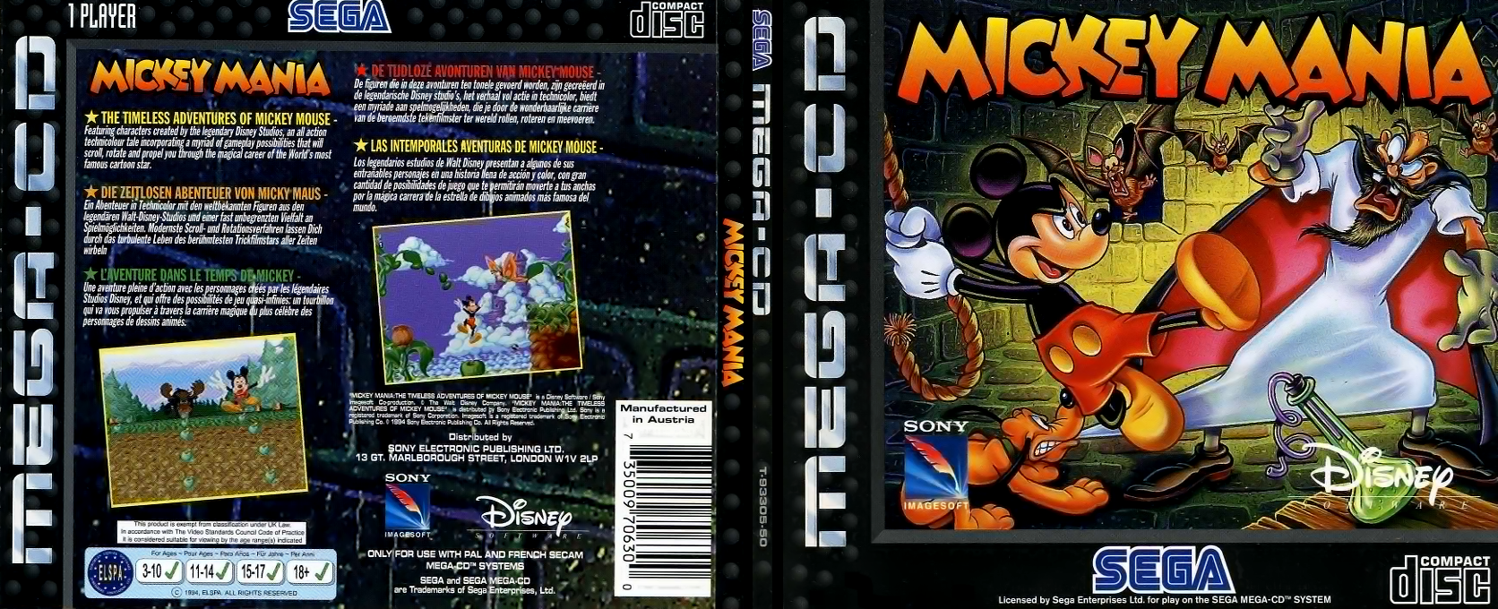 Mickey Mania — box-texture (EU)
