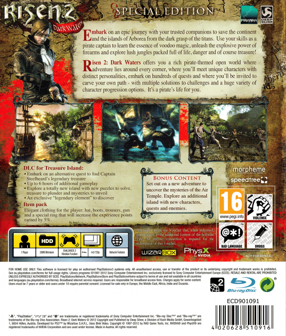 Risen 2 - Dark Waters — box-2D-back (EU)