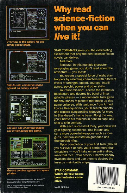 Star Command — box-2D-back (US)