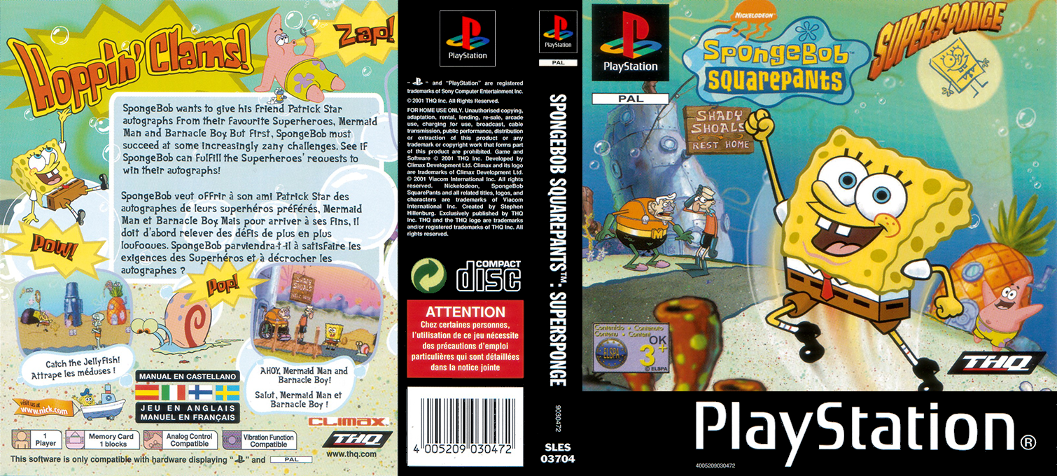 Spongebob Squarepants - Supersponge — box-texture (EU)