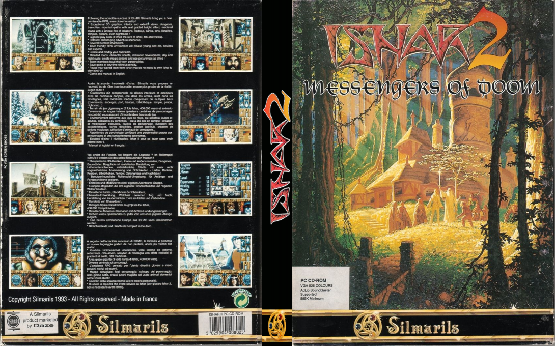 Ishar 2 - Messengers Of Doom — box-texture (EU)