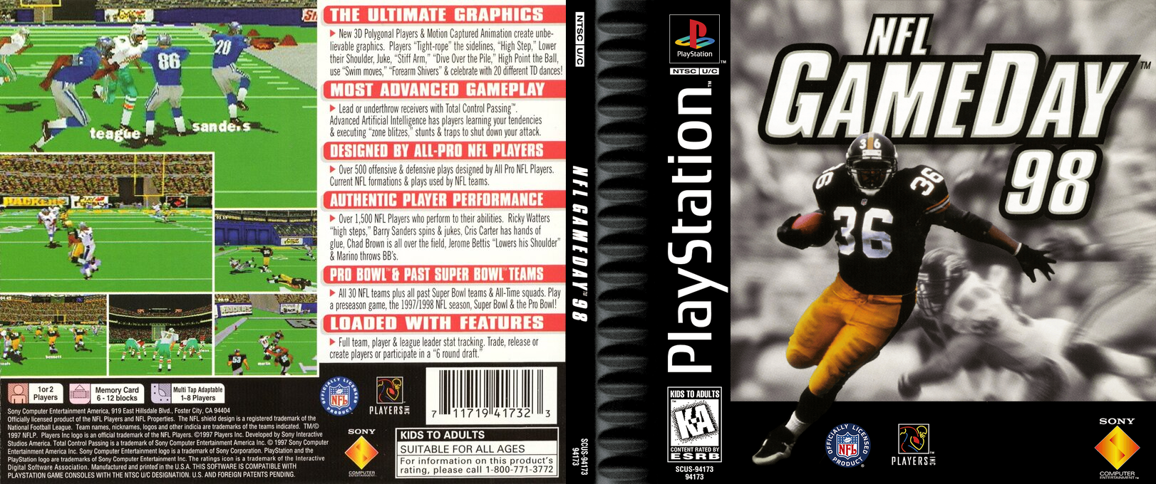 Nfl Gameday 98 — box-texture (US)