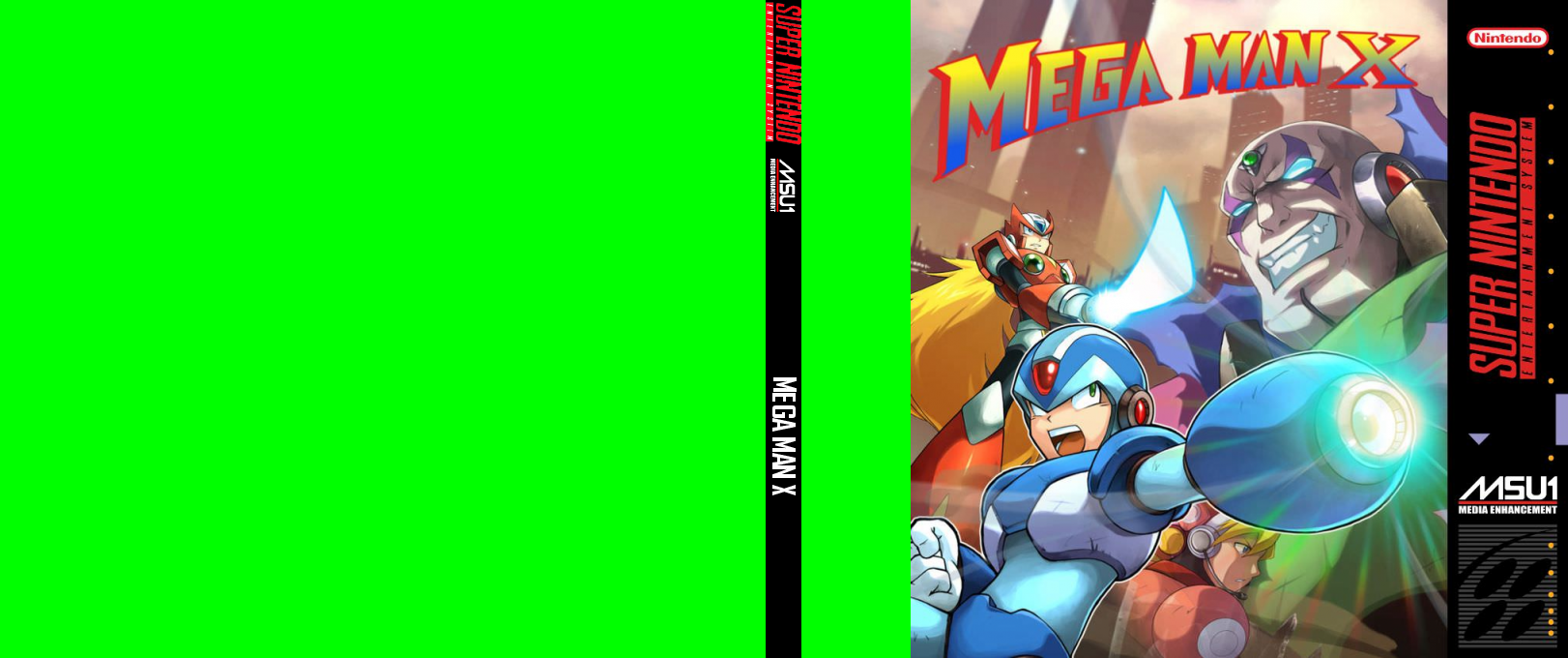 Mega Man X — box-texture (US)