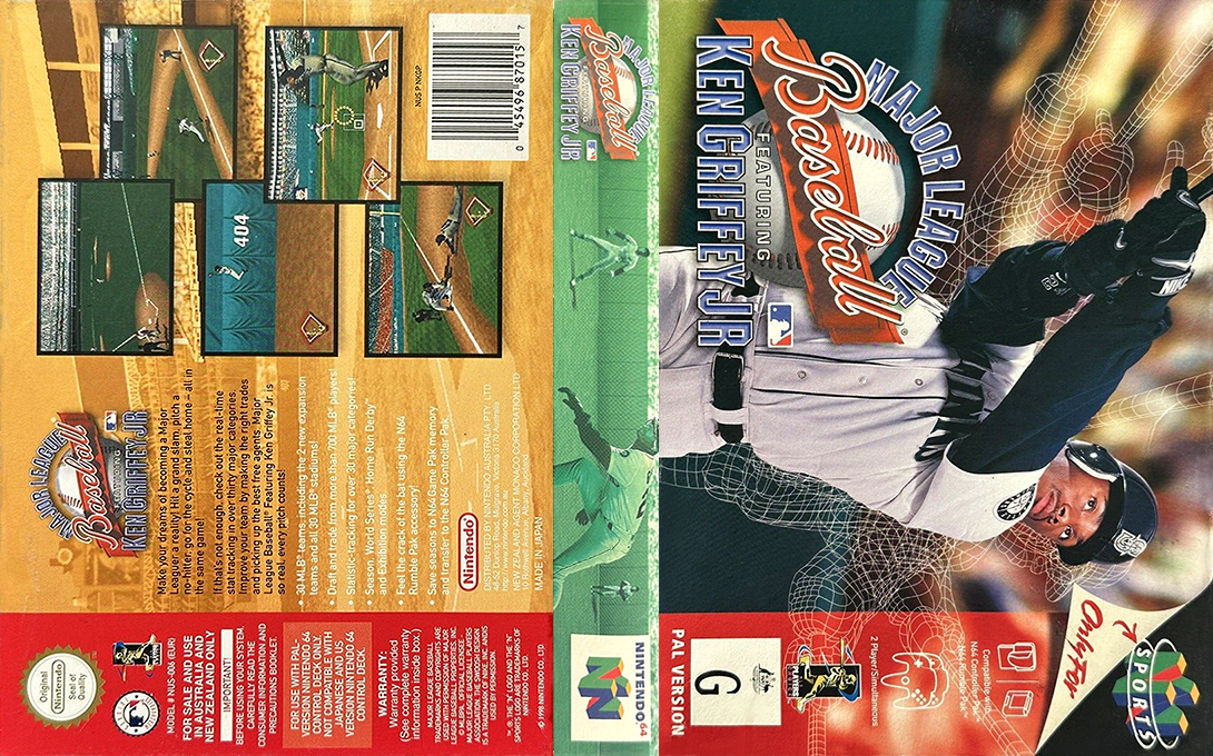Major League Baseball Featuring Ken Griffey Jr. — box-texture (AU)