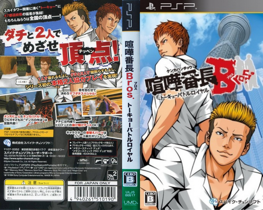 Kenka Banchou Bros. Tokyo Battle Royale — box-texture (JP)