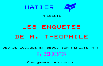Enquêtes De Monsieur Théophile, Les — sstitle (WOR)