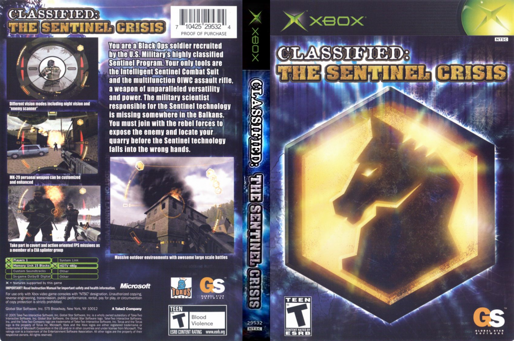 Classified - The Sentinel Crisis — box-texture (US)