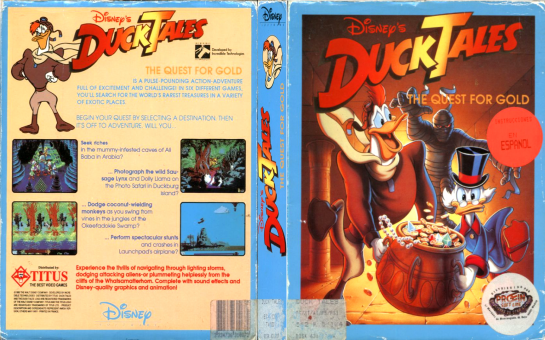 Disney's Duck Tales - The Quest For Gold — box-texture (SP)