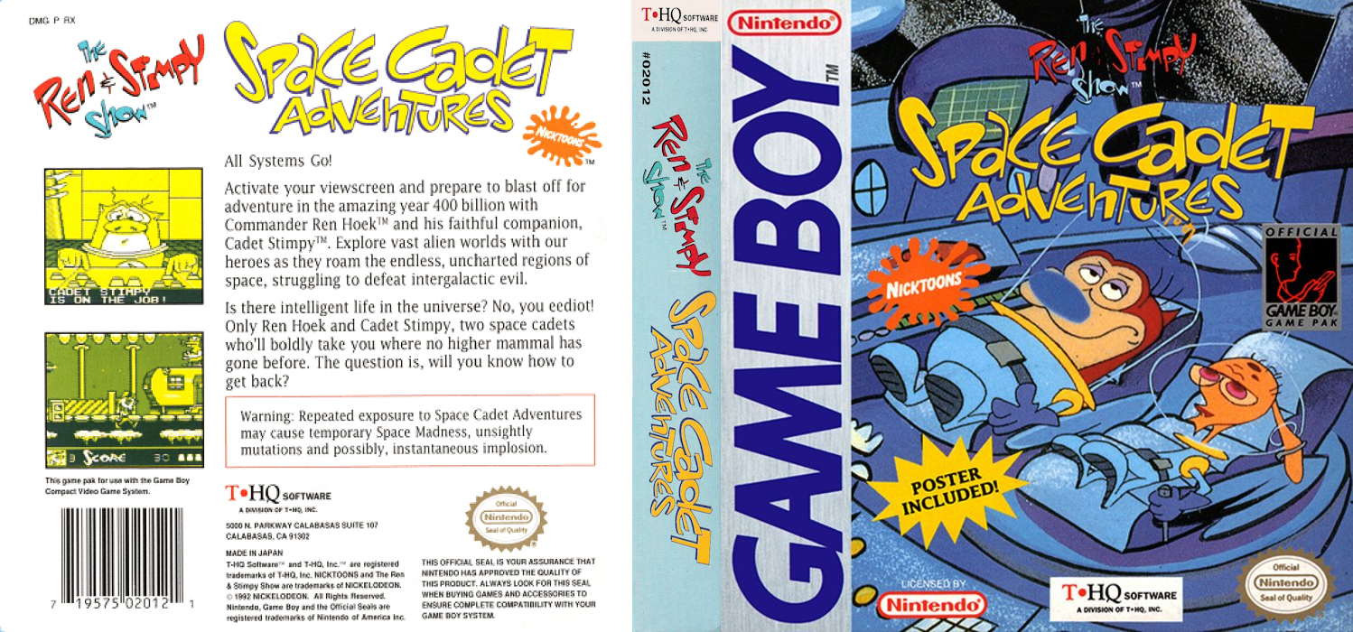 Ren And Stimpy Show, The - Space Cadet Adventures — box-texture (US)
