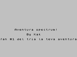 Aventura Spectrum — sstitle (WOR)