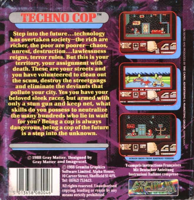 Techno Cop — box-2D-back (EU)