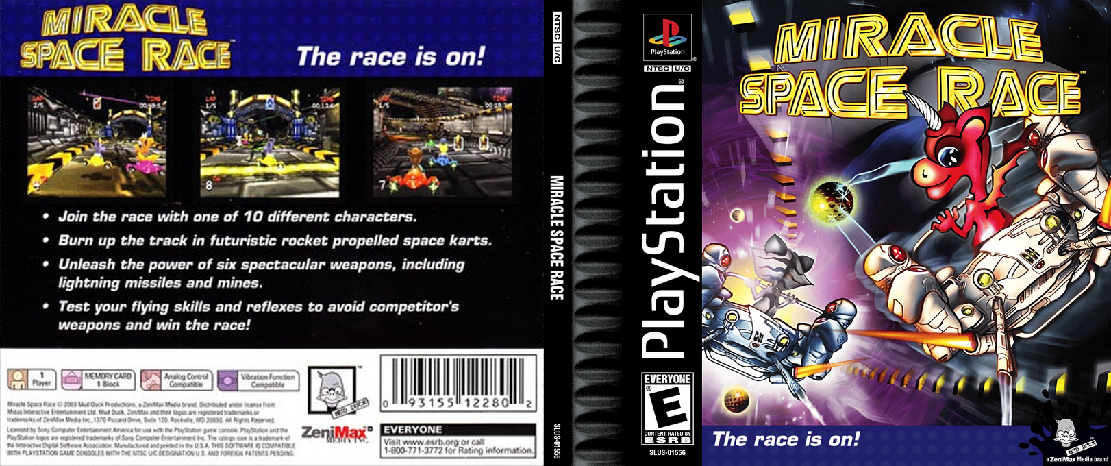 Miracle Space Race — box-texture (US)