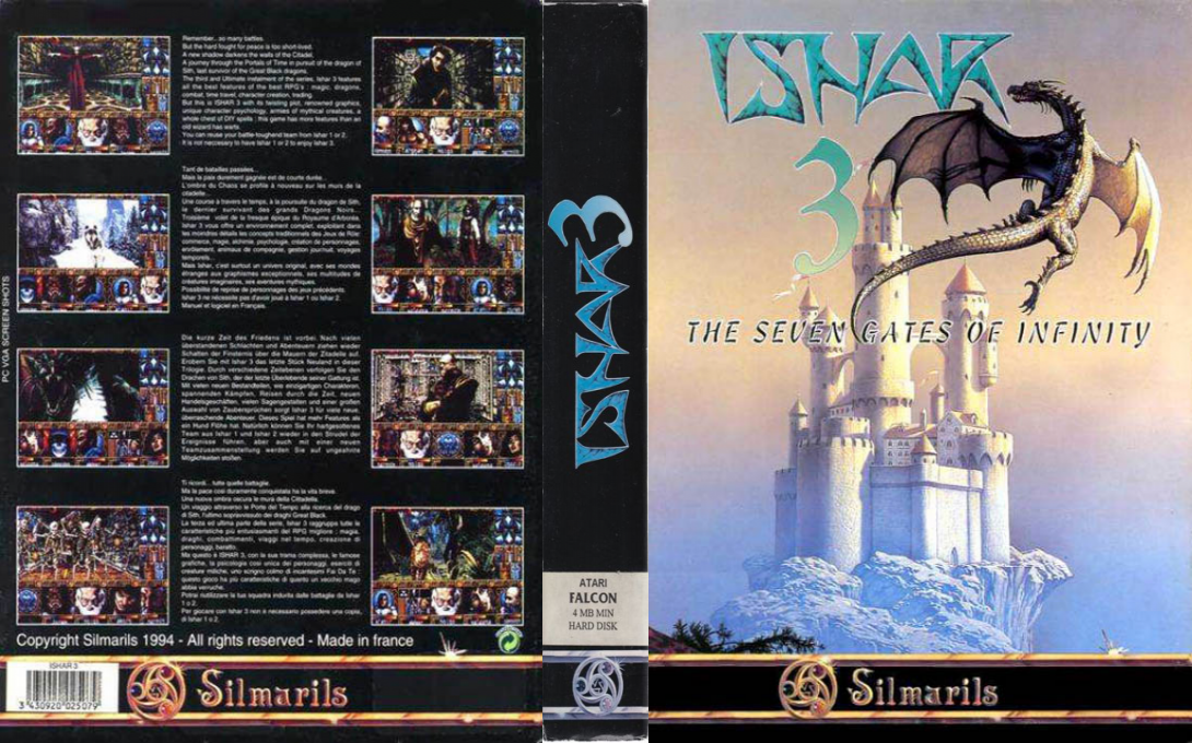 Ishar 3 - The Seven Gates Of Infinity — box-texture (EU)