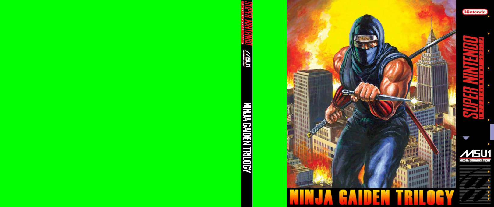 Ninja Gaiden Trilogy — box-texture (US)