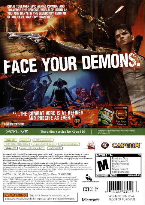 DmC - Devil May Cry — box-2D-back (US)