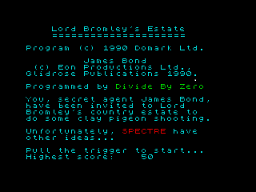 007 : Lord Bromley's Estate — sstitle (US)