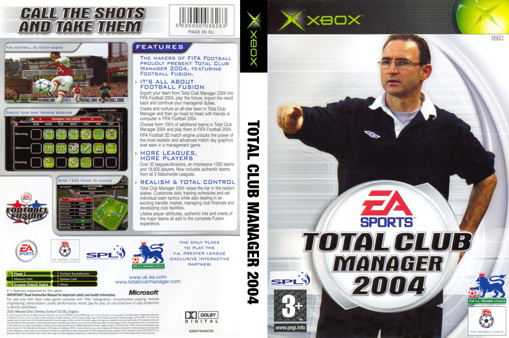 Total Club Manager 2004 — box-texture (UK)