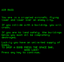 Air Raid — sstitle (WOR)
