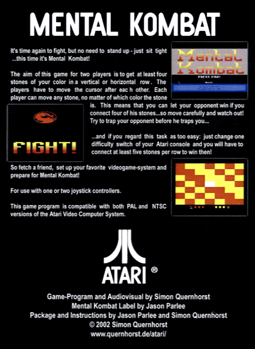 Mental Kombat — box-2D-back (US)