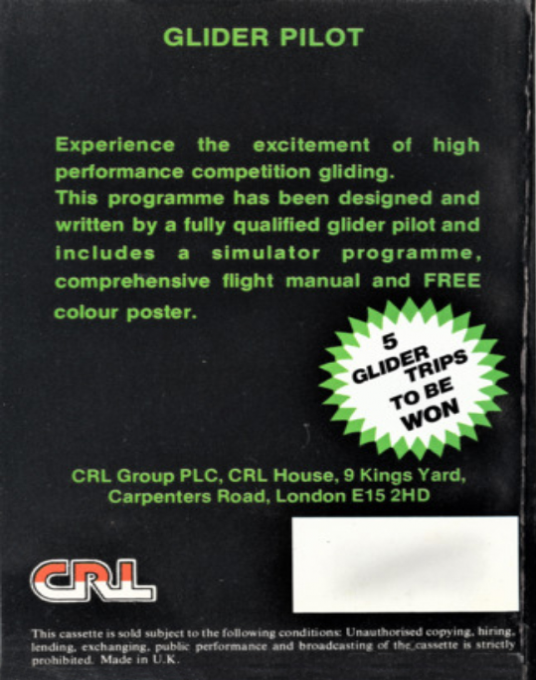 Glider Pilot — box-2D-back (EU)