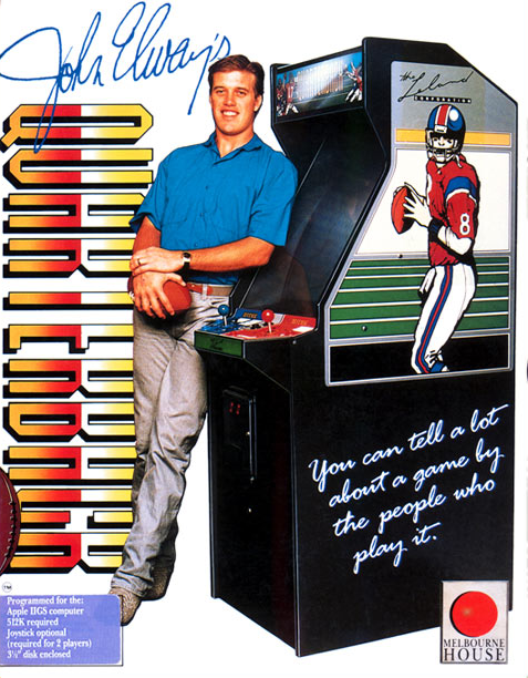 John Elway's Quarterback box art