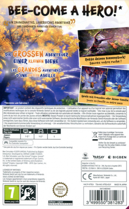 Bee Simulator — box-2D-back (DE)