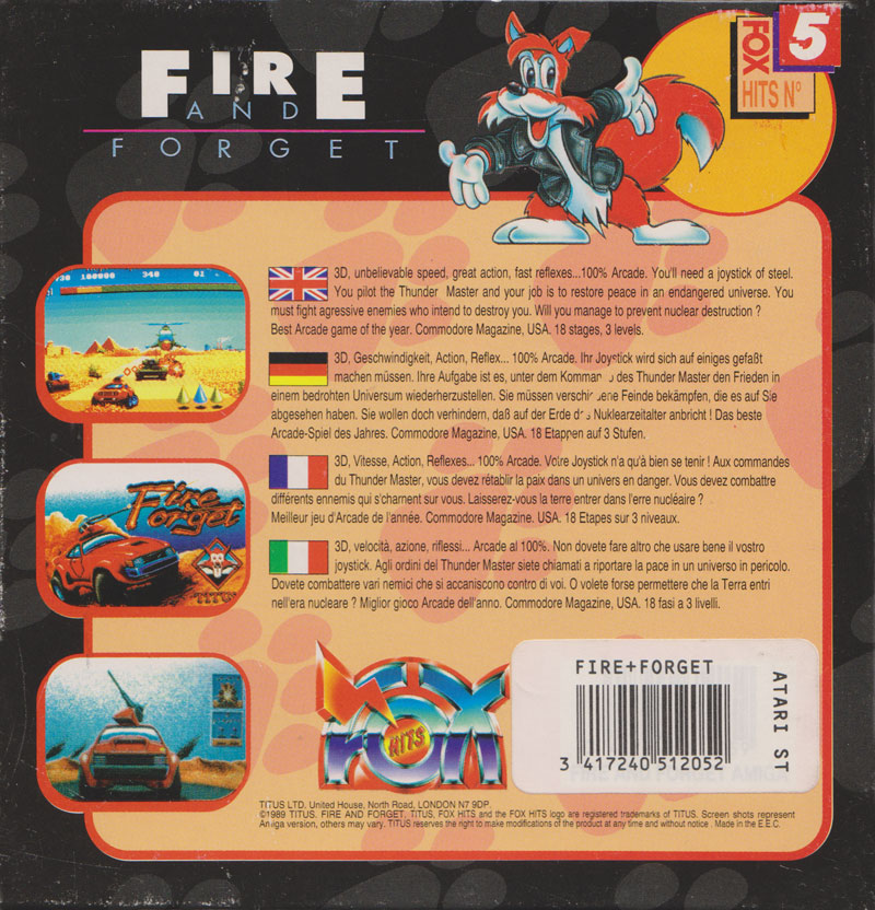 Fire and Forget — box-2D-back (EU)