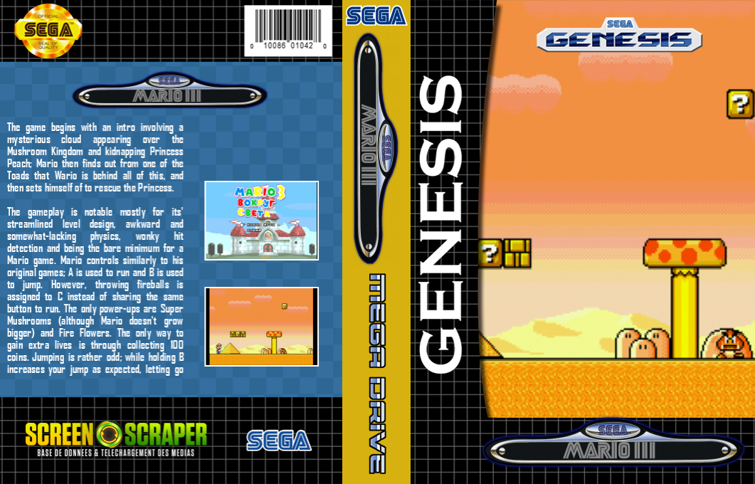 Mario 3: Around the World — box-texture (SS)