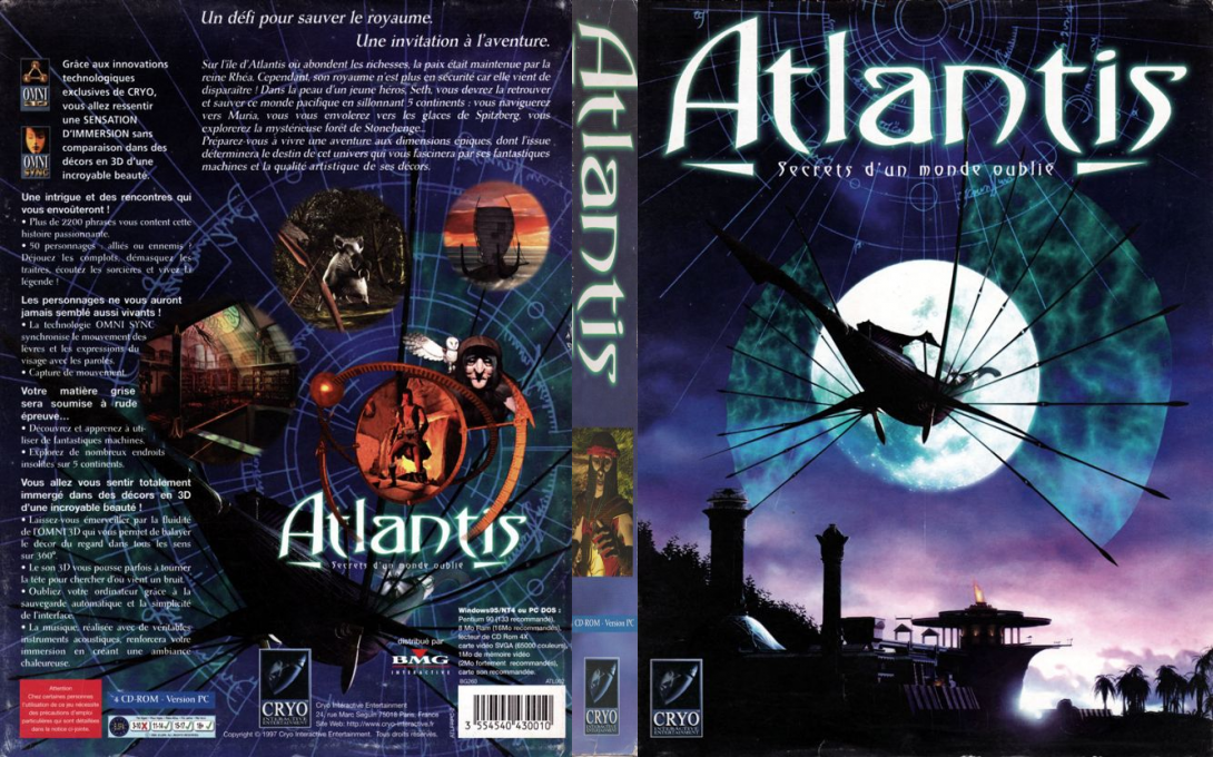 Atlantis - The Lost Tales — box-texture (FR)
