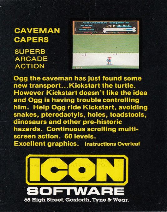 Caveman Capers — box-2D-back (EU)
