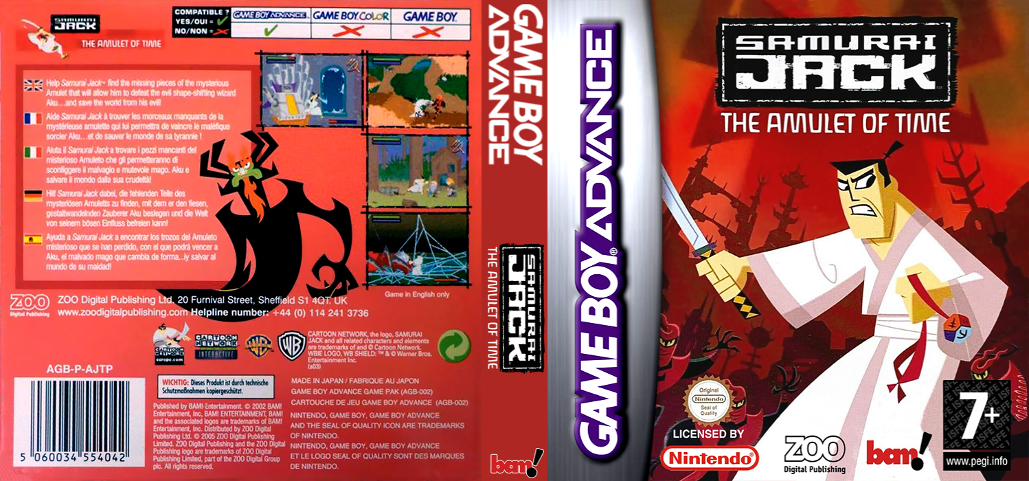 Samurai Jack - The Amulet Of Time — box-texture (EU)