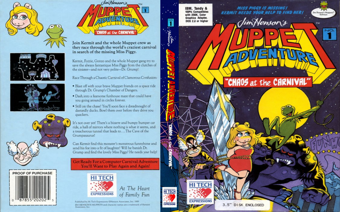 Jim Henson's Muppet Adventure No. 1 - Chaos At The Carnival — box-texture (US)