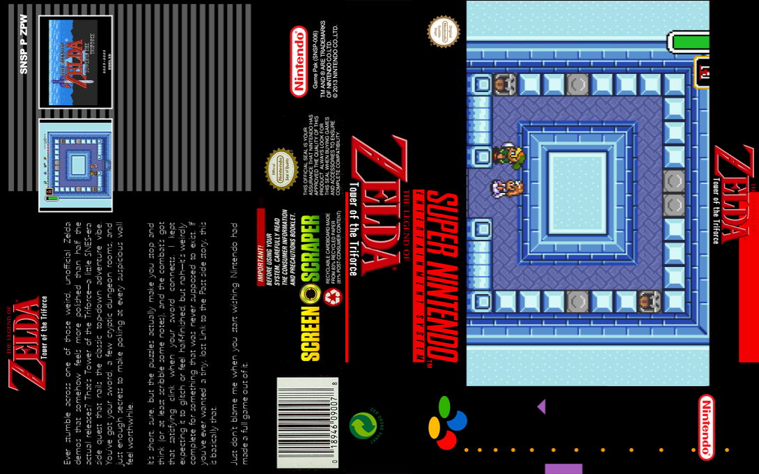 The Legend Of Zelda : Tower Of The Triforce — box-texture (SS)