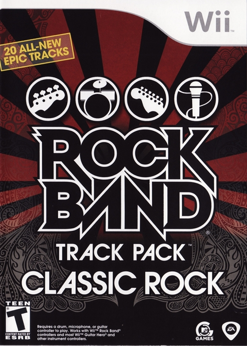 Rock Band Track Pack - Classic Rock box art