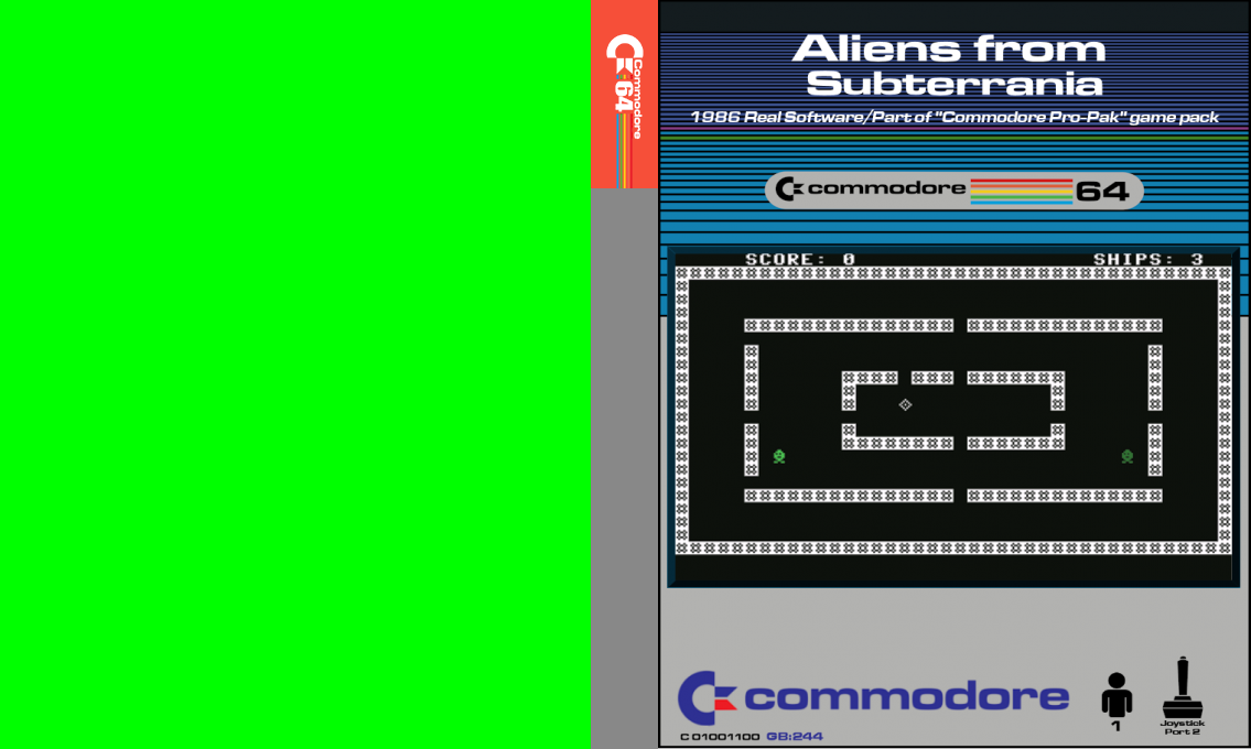 Aliens from Subterrania — box-texture (CUS)