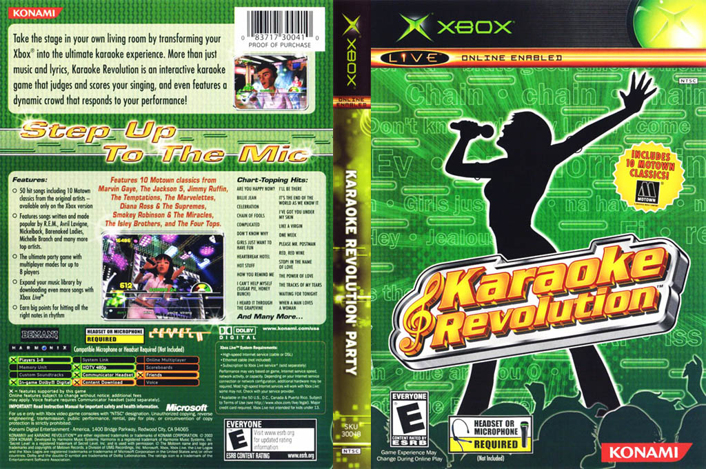 Karaoke Revolution — box-texture (US)
