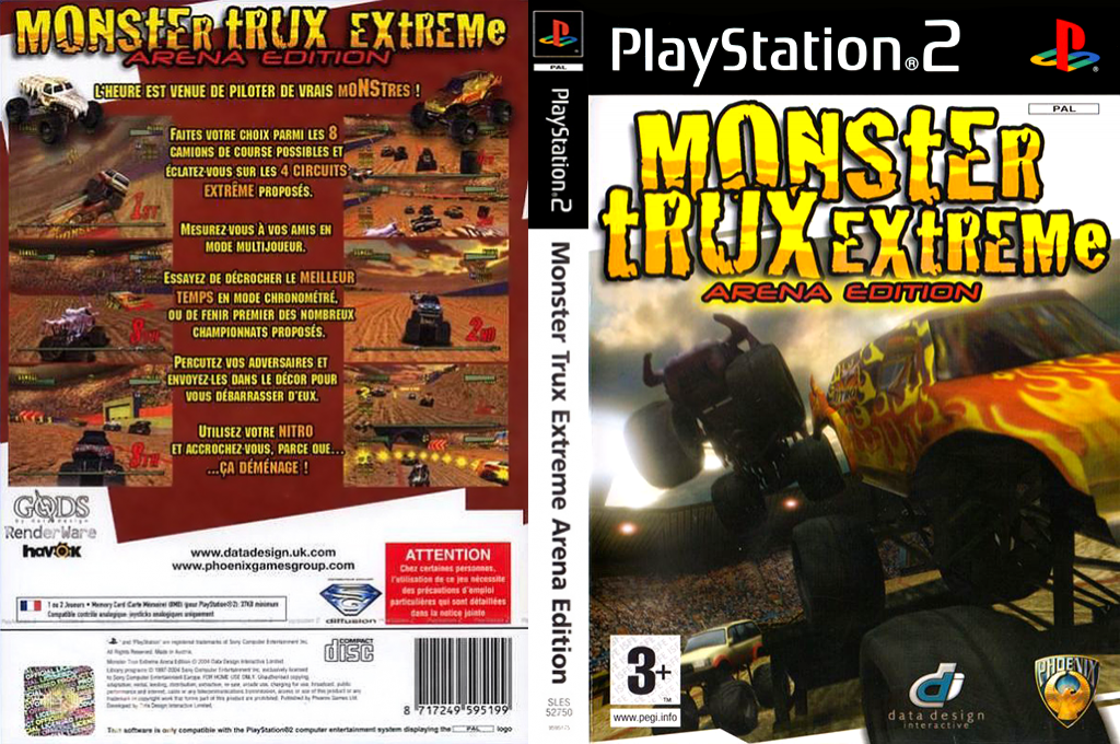 Monster Trux Extreme - Arena Edition — box-texture (FR)