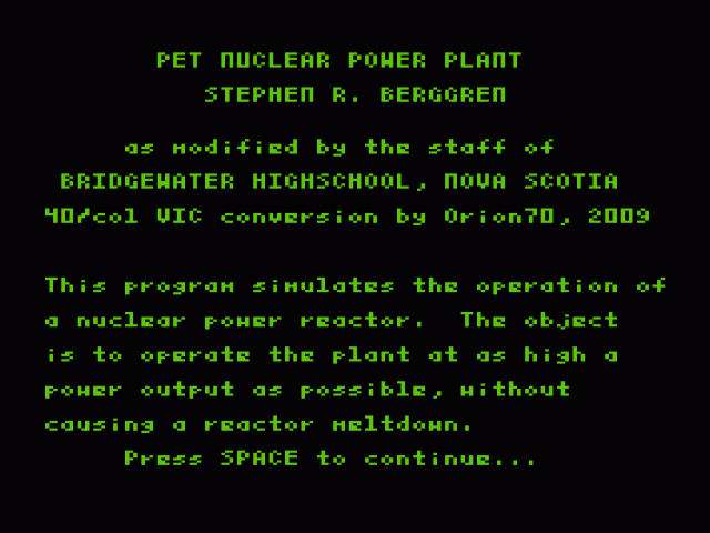 Nuclear Power Plant — sstitle (WOR)
