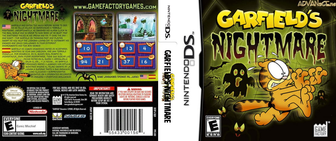 Garfield's Nightmare — box-texture (US)