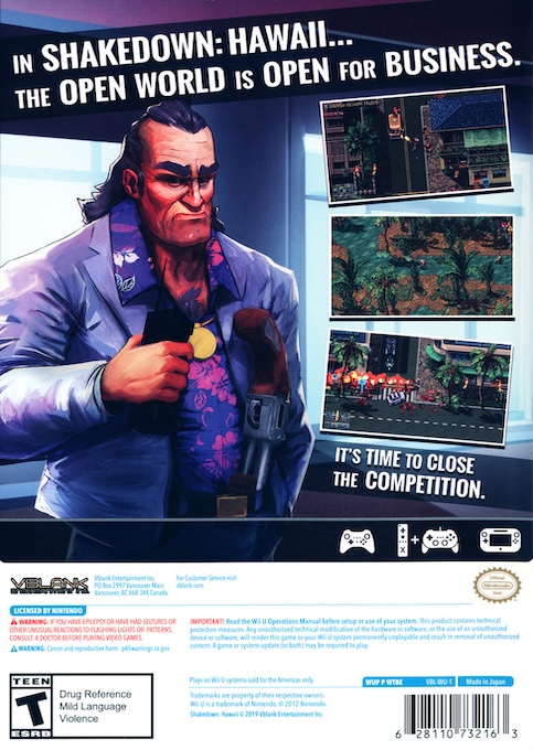Shakedown - Hawaii — box-2D-back (US)