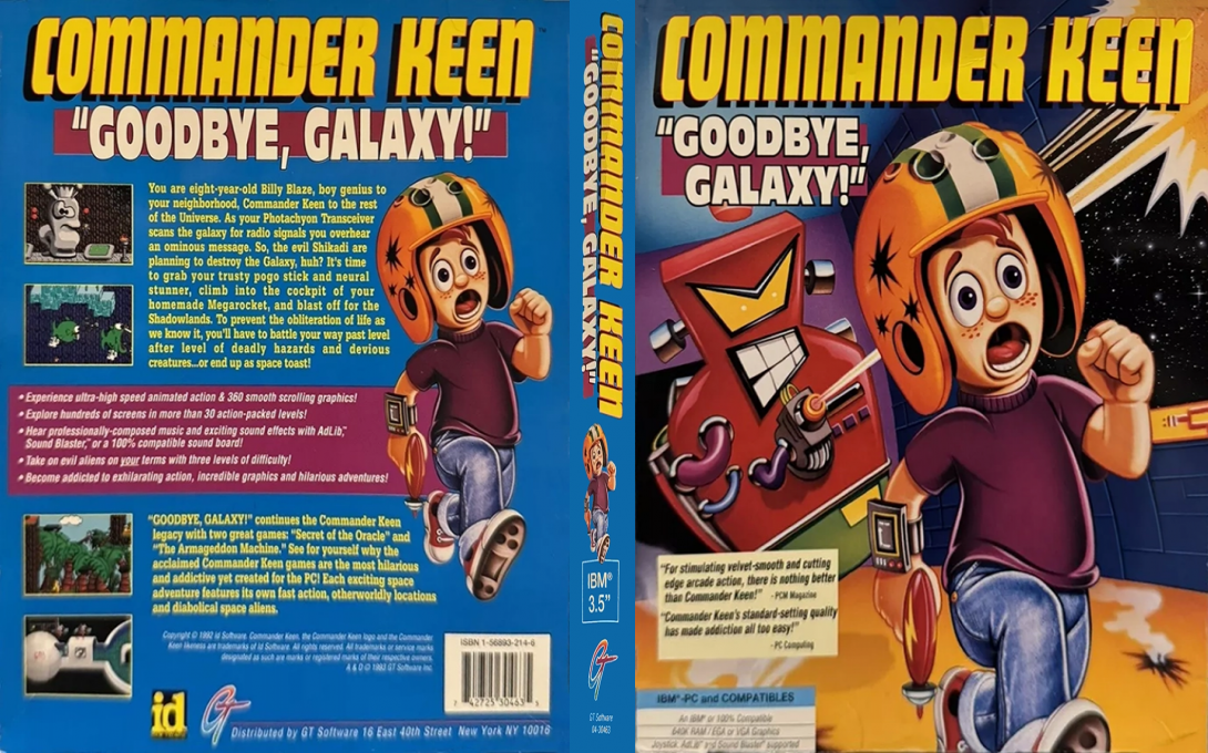 Commander Keen 5 - The Armageddon Machine — box-texture (US)