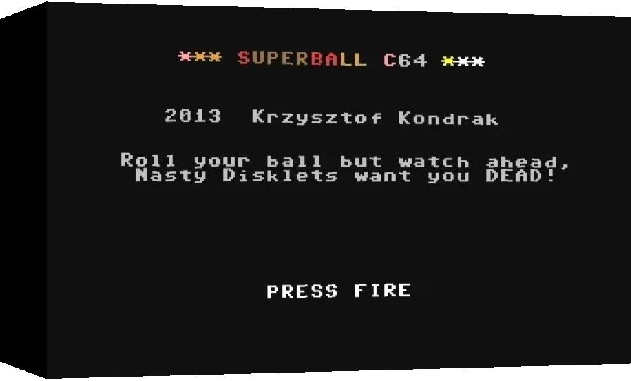 Superball C64 — box-3D (WOR)