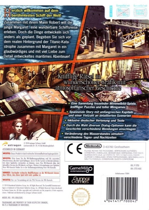 Hidden Mysteries - Titanic — box-2D-back (DE)