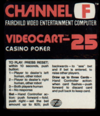 Videocart-25 - Casino Poker box art